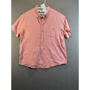 George Classic‎ Fit Button-Up Shirt Men's Size 2XL  Short Sleeve